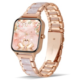 soinfo Smart Watch for Women, Call Receive/Dial Smartwatch for Android iOS Phones, Waterproof Activity Fitness Tracker with Full Touch Screen Heart Rate Sleep Monitor, Gifts for Women