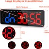13" Gym Timer Clock, Workout Interval Timer with Remote Control,