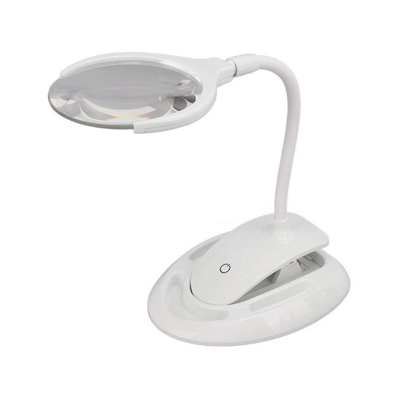 Magnifying Lamp 6 LED 2 Gears Optical Lens Adjustable Foldable