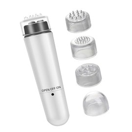 Brinmomp Mini Massager, Mini Massager Mini Travel Tool for Face Head Neck Back (WH)