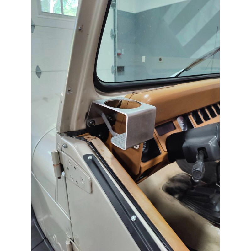 Flat Front Cup holder for Jeep Wrangler YJ STEEL, MADE