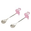 Maydahui 2PCS Flamingo Spoons 5.1 inch（13cm） Animal Spoon18/8（304）Stainless Steel Dessert