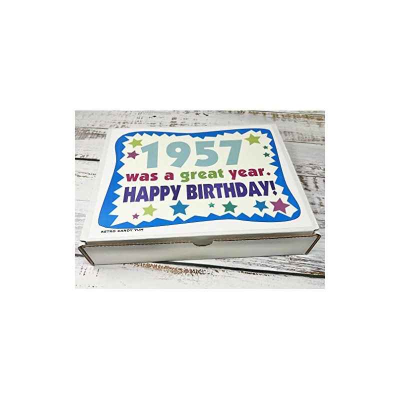 RETRO CANDY YUM ~ 1957 69th Birthday Gift Box of