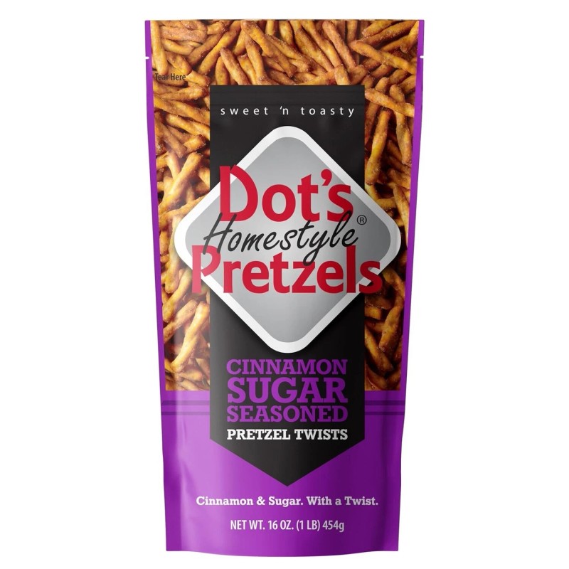 Dot's Pretzels Cinnamon Sugar Twist Snack, 16oz Bag - New