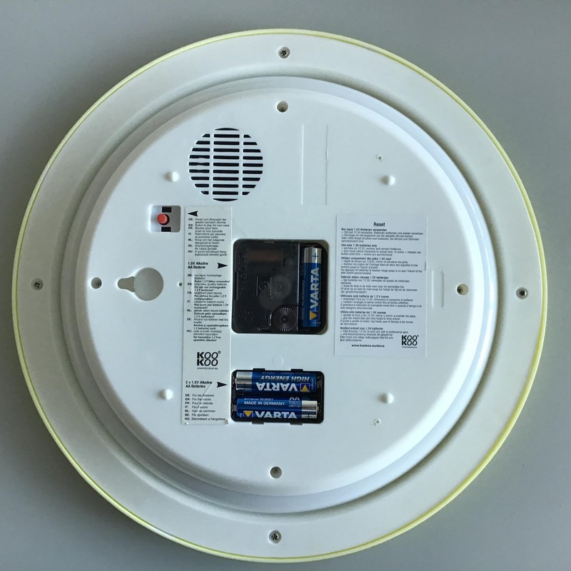 KOOKOO Singvogel Water Lily, Singing birdclock Includes 12 Genuine Original