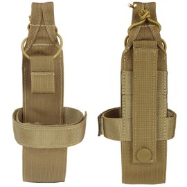 PHOENIX IKKI Adjustable Belt, Simple, Portable, Convenient, Handy, Molle Compatible with Molle, Tactical Military Water Bottle Pouch, Bottle Case, Plastic Bottle Holder, Brown S
