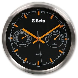 Beta 9594 - Orologio da parete dotato di termometro ed igrometro, diametro 26 cm