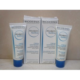 BIODERMA NOURISHING CREAM DRY TO VERY DRY SKIN 1.33 OZ BOXED (LOT OF 2)
