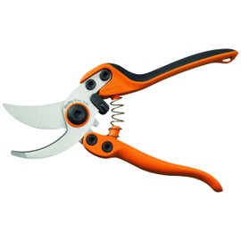 Fiskars Pruning shears, Medium (PB-8), High-quality steel blades, Length: 20 cm, Black/Orange, 1020204