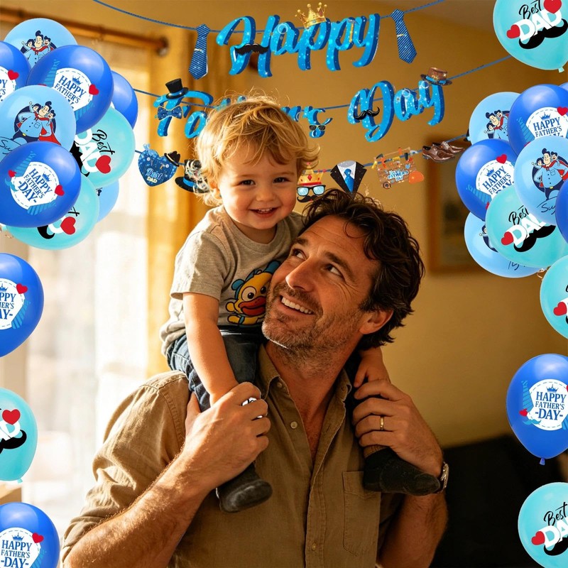 Fathers Day Decorations 37PCS Happy Fathers Day Banner – Decorative
