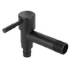 G1/2in Black Stainless Steel Washing Machine Faucet Single Cold Sink