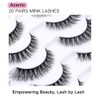 Agenlo 아젠로 인조 속눈썹 20쌍 위스피 밍크 14mm 3D 푹신한