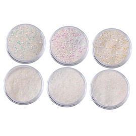 Healvian 3pcs Nail Glitter Powder Fine Dust for Nail Art Decoration Easy Application Sequin Effect for Styles for Uv Gel Manicures