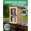 PYY Little Library Box Outdoor - Wooden Free Library Waterproof