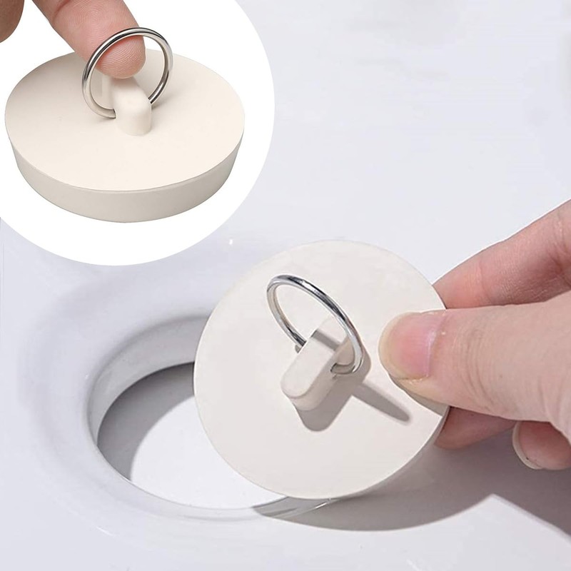 10 PCS Rubber Drain Stopper Rubber Bath Plugs Kitchen Sink