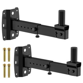 Rimous Heavy Duty Speaker Mounts for PA Speaker Wall Mount - Adjustable Tilt & Swivel Wall Mount Brackets for Professional Audio PA Speakers Mounting Brackets Holds 110lbs Large Speakers, 2 Pack