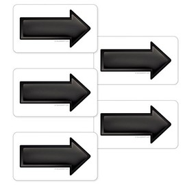 StoreSMART - Arrow Magnets - Black - 100-Pack - 2" x 3.5" - ARROW2X3-BK-100
