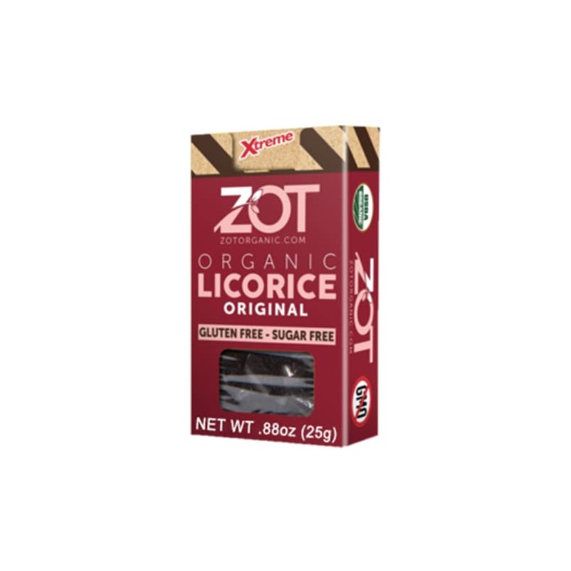 ZOT 100% pure Organic Licorice, Original fl., 0.88 Ounce flip