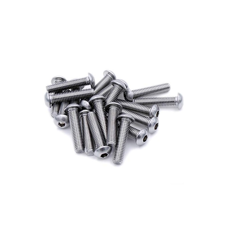 M2 (2mm x 6mm) Hex Socket Button Machine Screw (Bolt)