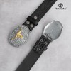 TRIWORKS Western Cowboy Cowgirl Belt for Men Western Buckle Belt