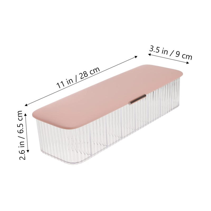 Operitacx Multi Compartment Cable Organizer Box Dustproof Cord Storage Case