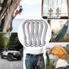 5Pcs Stainless Steel Spring Snap Hook Carabiner Clips for Heavy