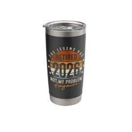 Legend has retired 2026 funny retirement gifts for men Stainless Steel Insulated Tumbler