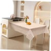 GRIRIW Plaid Tablecloth Peva Table Cover for Rectangle Tables Thick