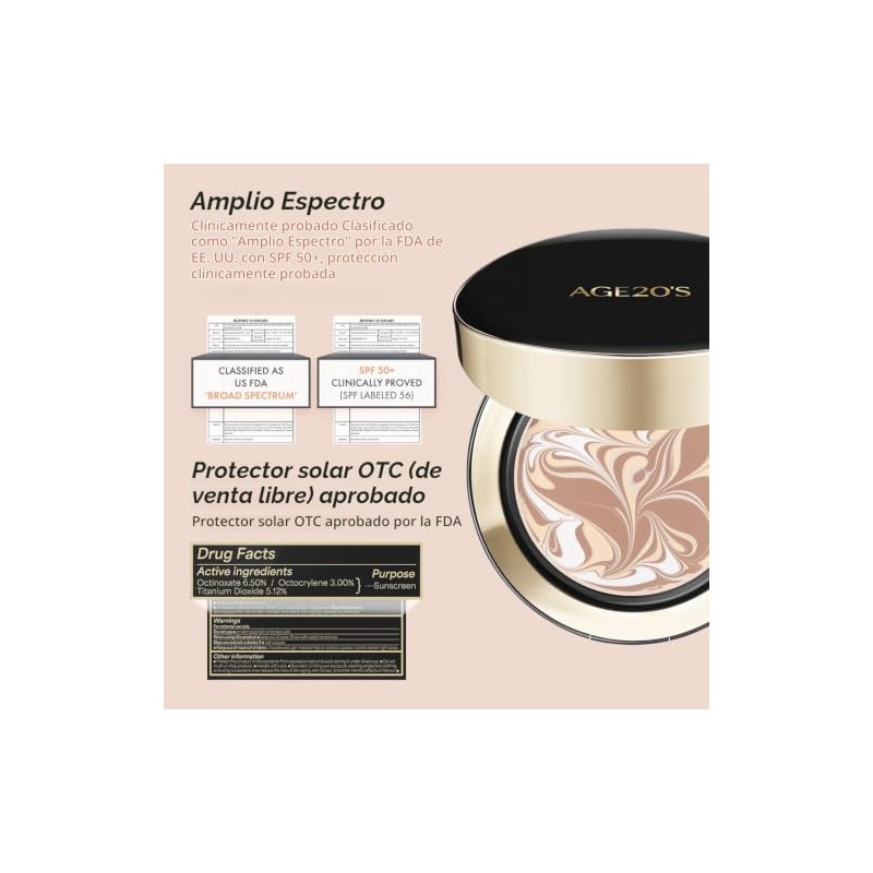 AGE20 Signature Essence Pact SPF 50+ | Paquete de 1
