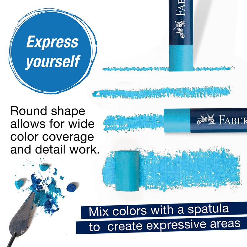 Faber-Castell Oil Pastels, Box of 12 127012