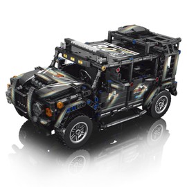 Technic Car Building Set with Pull-Back Function, 909 Pieces Red Off-Road Fun to Build, Ideal Gift for Kids and Adults, Display Collectible, Perfect for Boys and Car Lovers 8-14