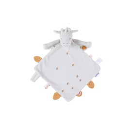 NOUKIE'S - Doudou Enfant - Doudou en Veloudoux - Gigi La Girafe - Multifonctionnel - Ecru - 1 Unité