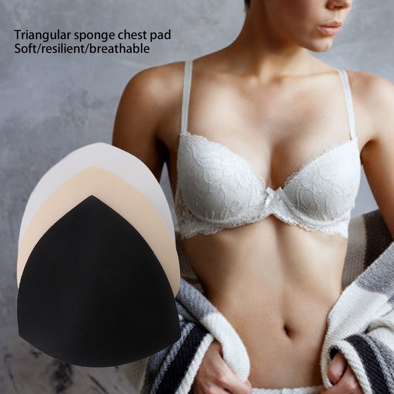 9 Pairs Sports Bra Inserts Triangular Breathable Bra Pads Inserts