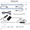 Litever Grow Light Strip Kit 36W with Timer, 4 pcs