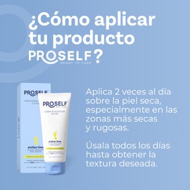 Crema Renovadora Para Pies PROSELF, Hidrata y suaviza tu pies, Repara la piel áspera y la resequedad, Urea al 10%, 120ml