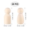 NUOBESTY Glue Sticks Bulk Wooden Peg Dolls Wooden Peg Figures