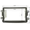 tomzz Audio 2409-018 Double DIN Radio Faceplate Compatible with Dacia