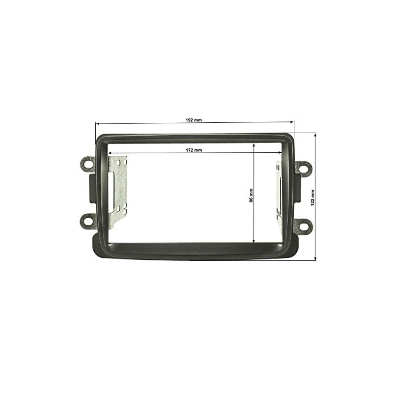 tomzz Audio 2409-018 Double DIN Radio Faceplate Compatible with Dacia