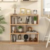 Costway 3-Open Shelf Office Bookcase Bookshelf Storage Organizer w/Anti-Topplin