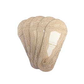 Bella Moda Women's Lace Casual No Show Non-skid Boat Socks