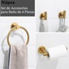 Juego de 4 Piezas de Accesorios de baño de Acero