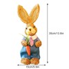 Children DIY Straw Bunny Set Parent Child Straw Rabbit Handmade