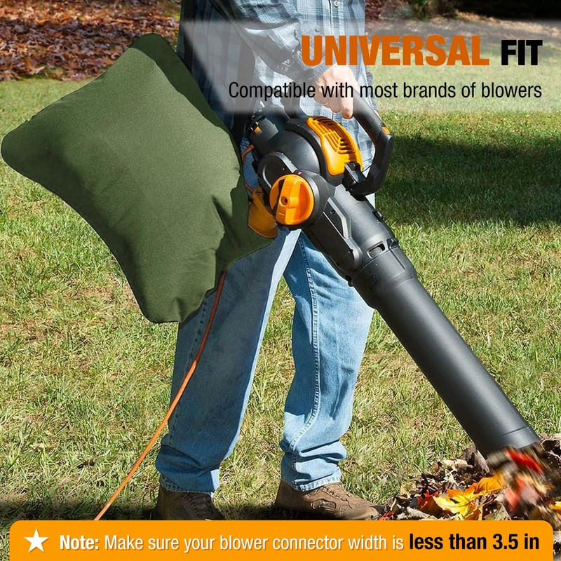 Zipcase Leaf Blower Vacuum Zippered Bottom Dump Bag for for