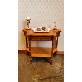 Bright DeLights Dollhouse Tiny Perfume Bottle Jeweled Gold & Blue 1:12 Scale Vanity Accessories