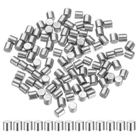 uxcell 100 Pcs 2.5mm x 5mm Dowel Pins Bearing Steel Cylindrical Dowel Pins Shelf Support Peg Pin Rod Fasten Elements Metal Shelf Pegs +/-0.02mm Diameter Tolerance, Silver Tone