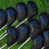 Craftsman Golf Black Classic Iron Headcover set with Blue Large