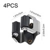 JIANGCHA 4 Pieces Mop Wall Mounted Clips Mop Broom Holder