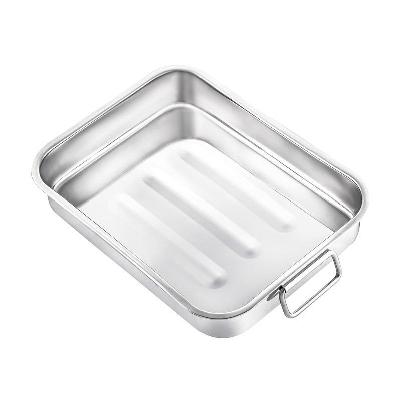 Pendeford Housewares 30 cm Stainless Steel Roasting Dish, Multi-Colour