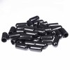 40 Stabkappen Schutzkappen aus Silikon für Pflanzstäbe schwarz 7 mm