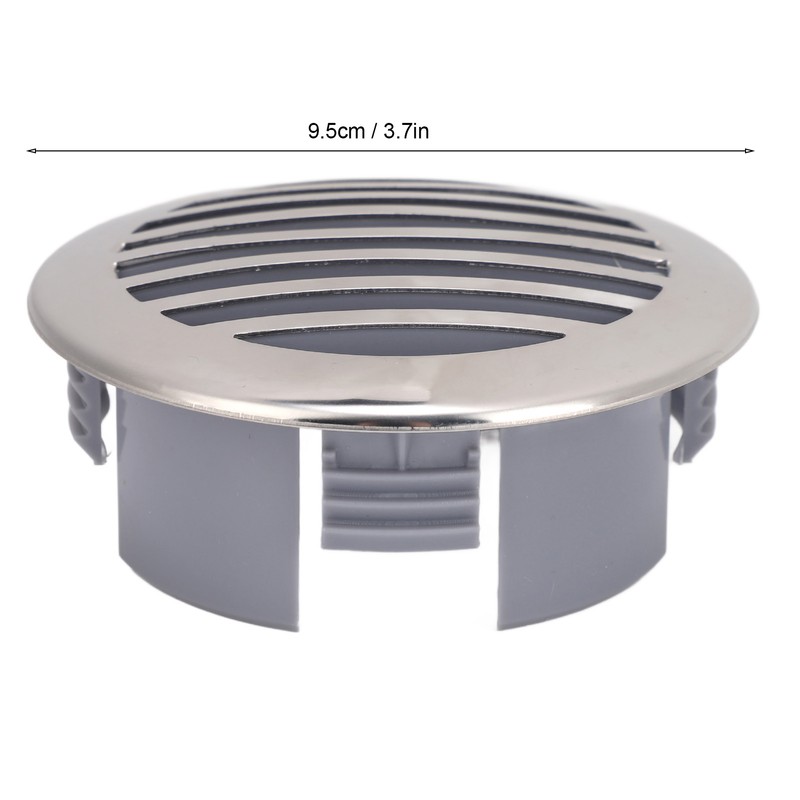 4pcs Stainless Steel Air Vents Louvered Grille Cover Vent Hood